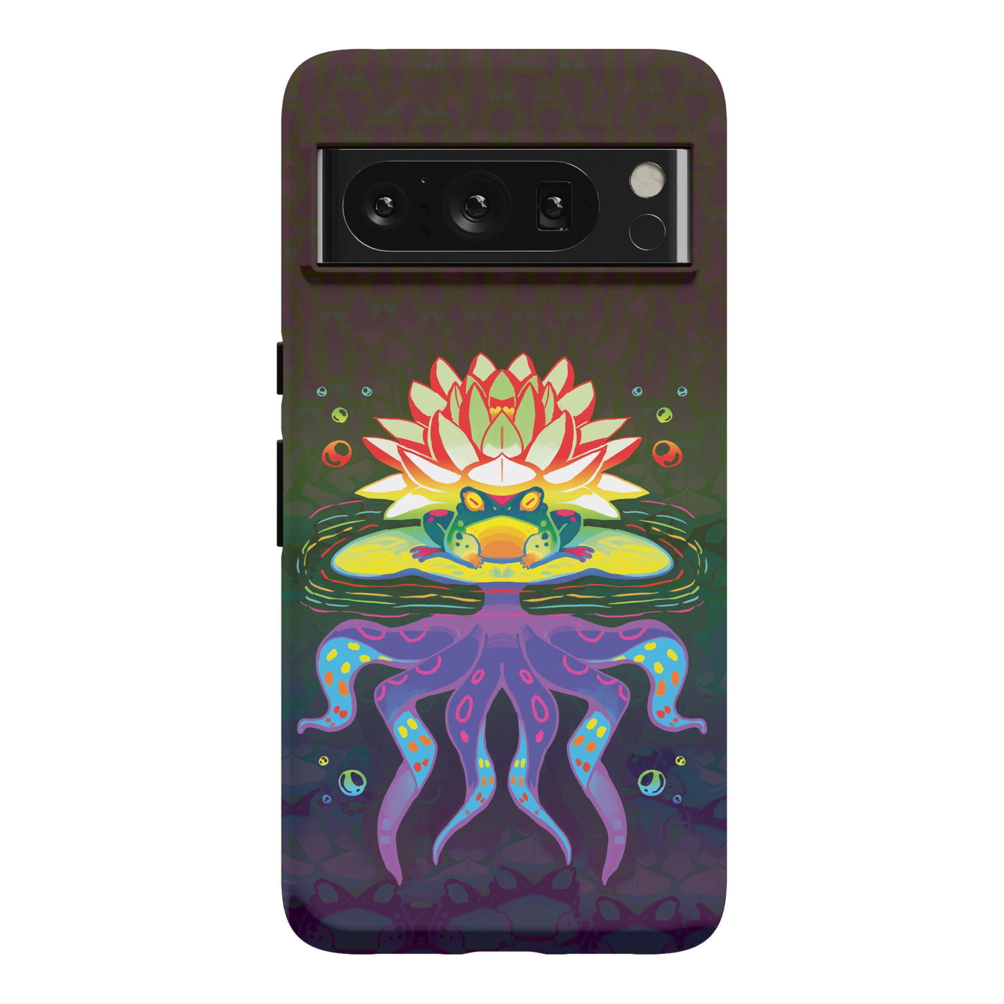 Psychedelic Lily Frog Phone Case